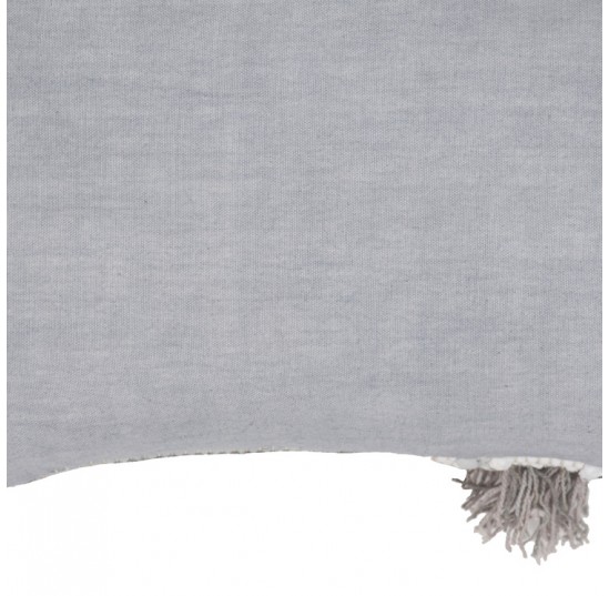 Grey Tembo Rectangular Cotton Cushion