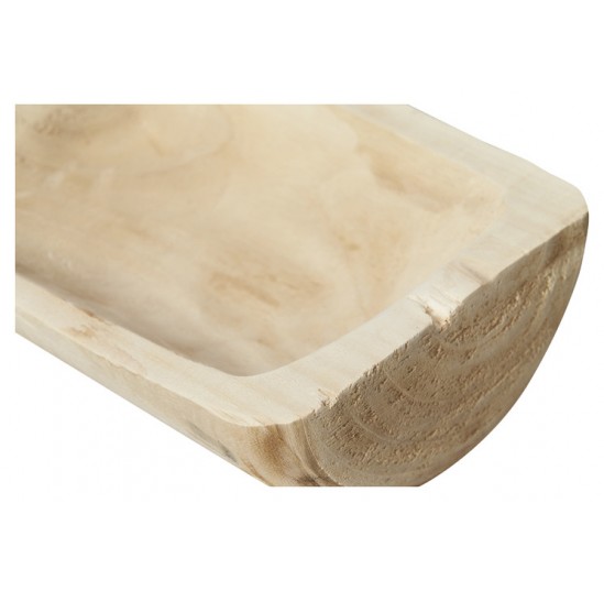Bleached 3 Part Batam Paulownia Wood Bowl